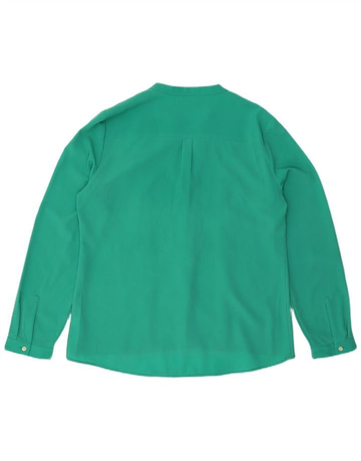 Calvin Klein Chemise Chemisier Femme UK 16 Large Vert Polyester