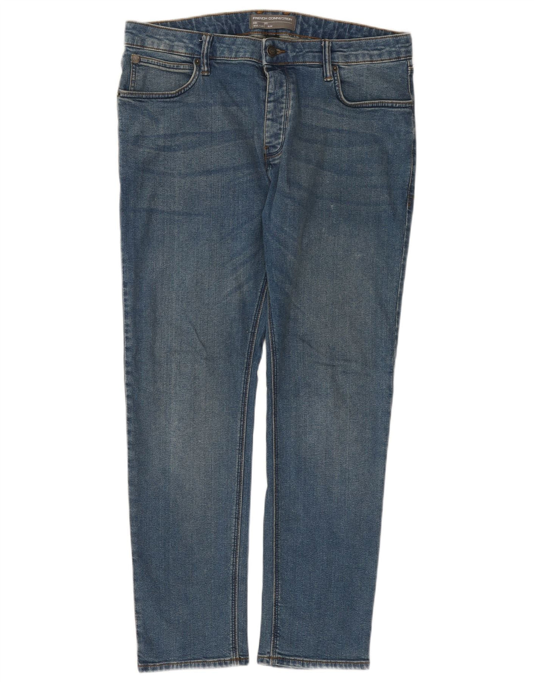 FRENCH CONNECTION Jean Slim Homme W36 L29 Bleu Coton