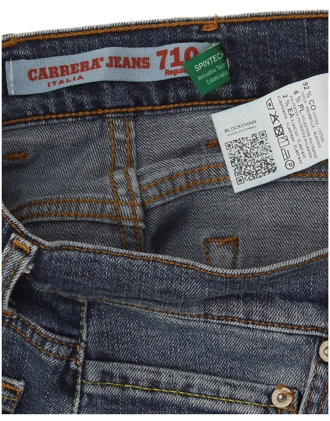Carrera Jean Slim 710 Regular Fit W32 L33 Homme Bleu Coton