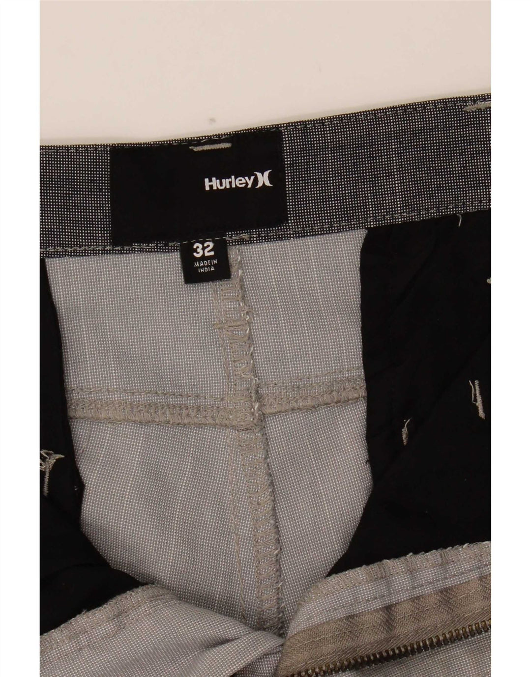 Hurley Short Chino Homme W32 Gris Moyen Polyester