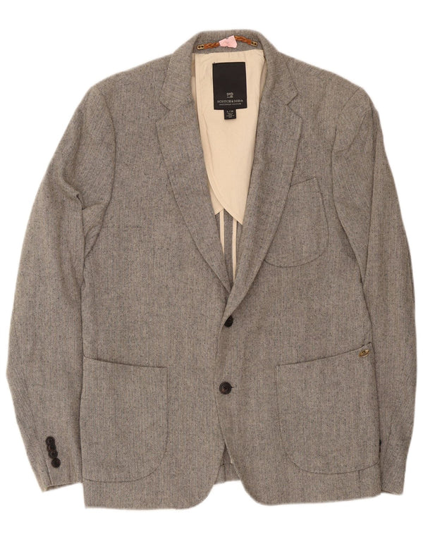 Scotch & Soda Veste Blazer 2 Boutons Homme IT 50 Large Gris