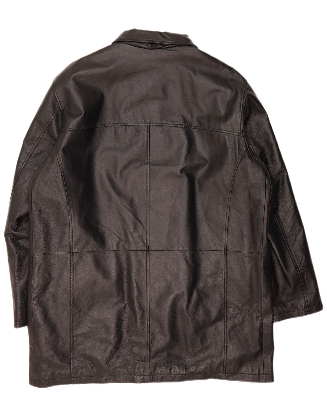 Manteau en cuir homme vintage IT 56 3XL Cuir noir