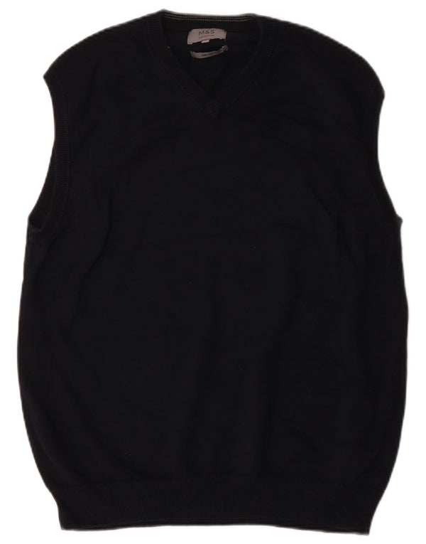 Marks & Spencer Débardeur pour homme en coton bleu marine Taille L