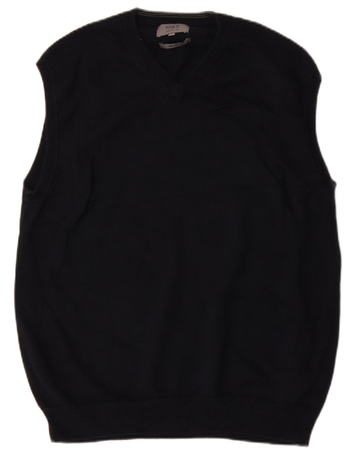 Marks & Spencer Débardeur pour homme en coton bleu marine Taille L