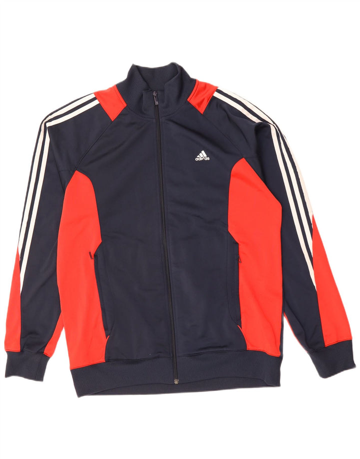 Adidas Veste de survêtement pour homme UK 42/44 Large Bleu marine Polyester