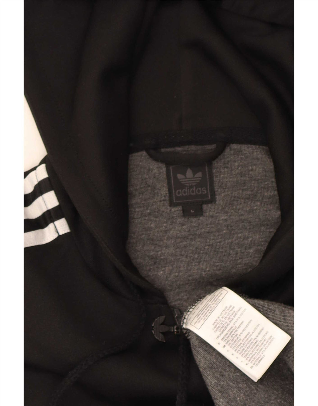 Adidas Pull à capuche pour homme Grand Noir Polyester