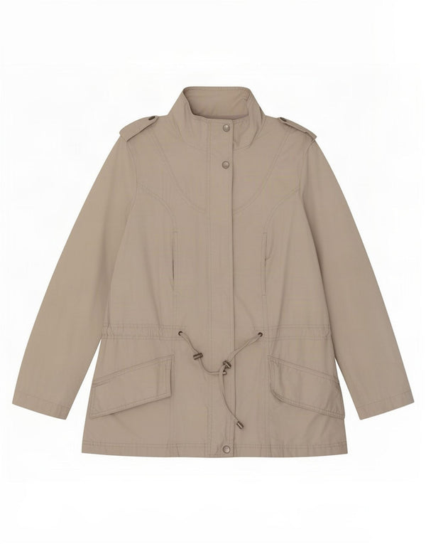 Zara Veste Militaire Femme UK 12 Beige Moyen