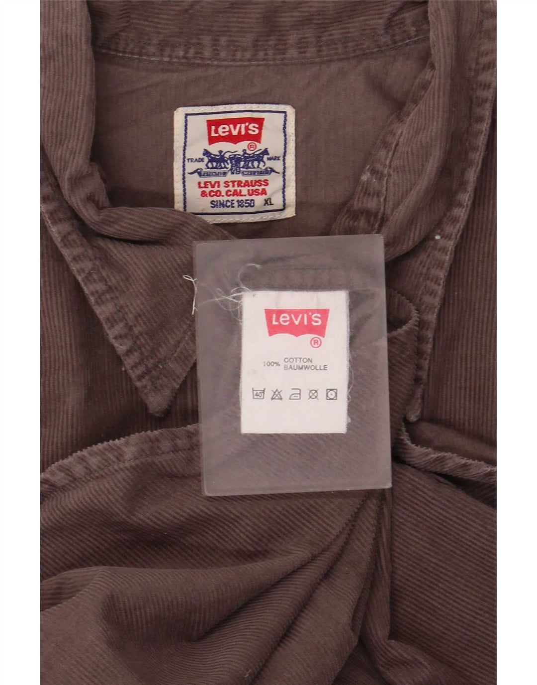Levi's Chemise Velours Côtelé XL Homme Marron Coton