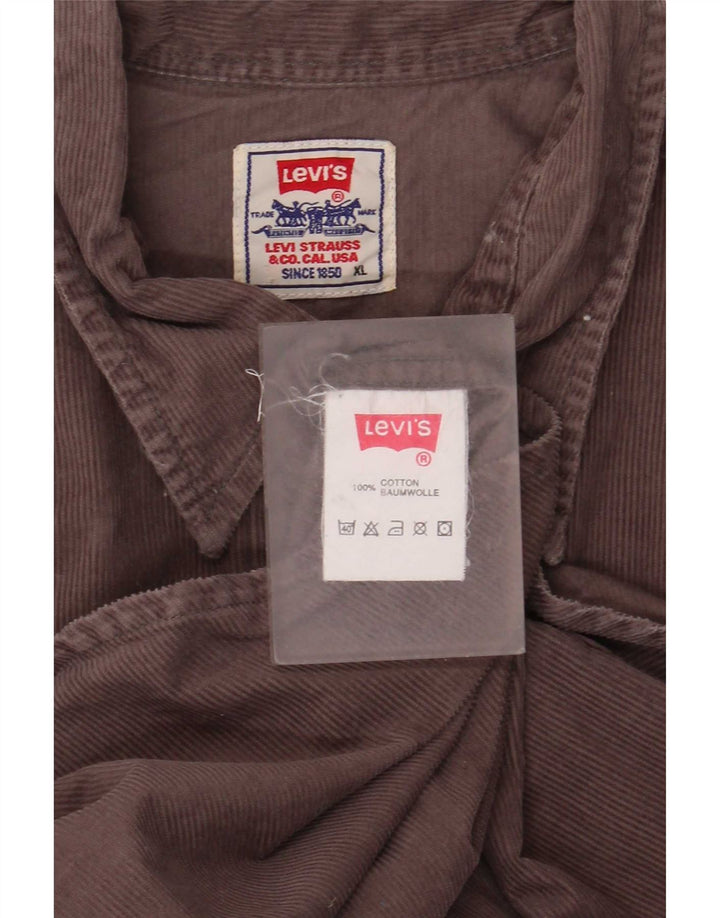 Levi's Chemise Velours Côtelé XL Homme Marron Coton