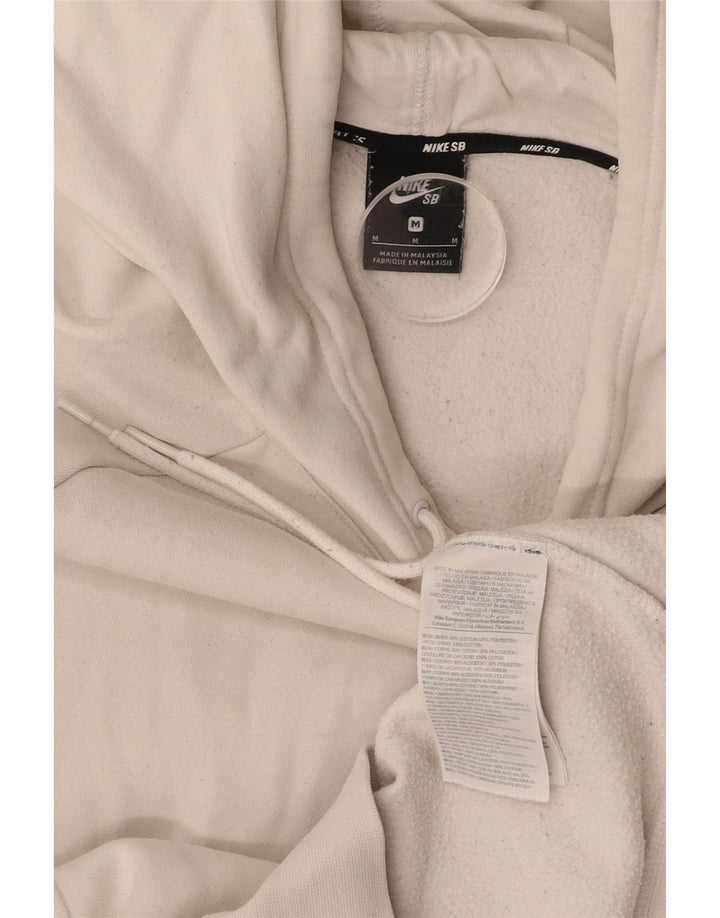 NIKE Pull à capuche graphique pour homme en coton blanc moyen