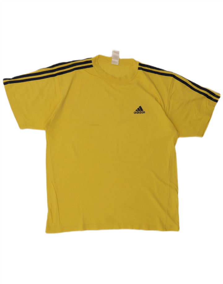 Adidas T-Shirt Top Homme Jaune Moyen