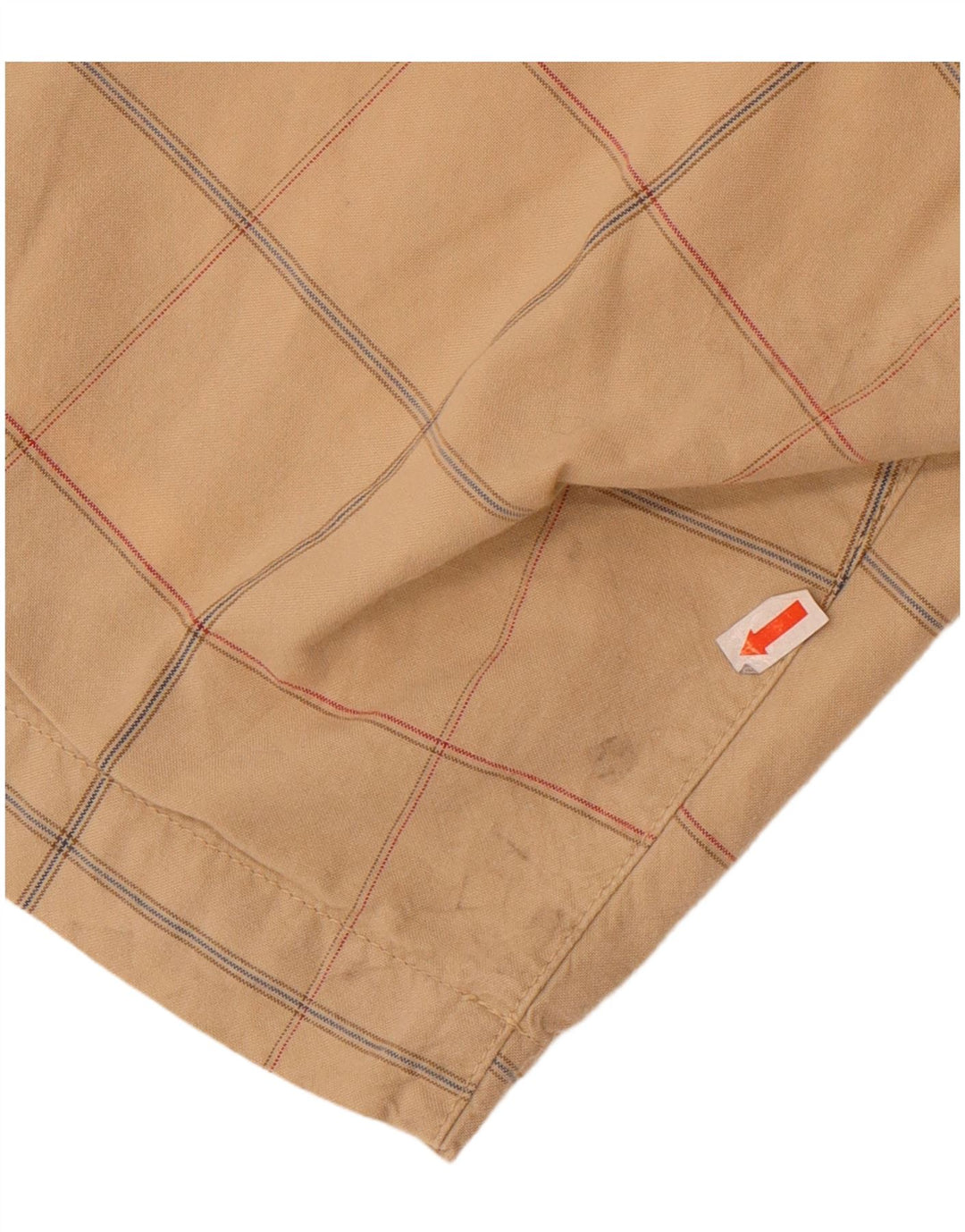Converse Short Chino Homme Medium W32 Beige à Carreaux Coton
