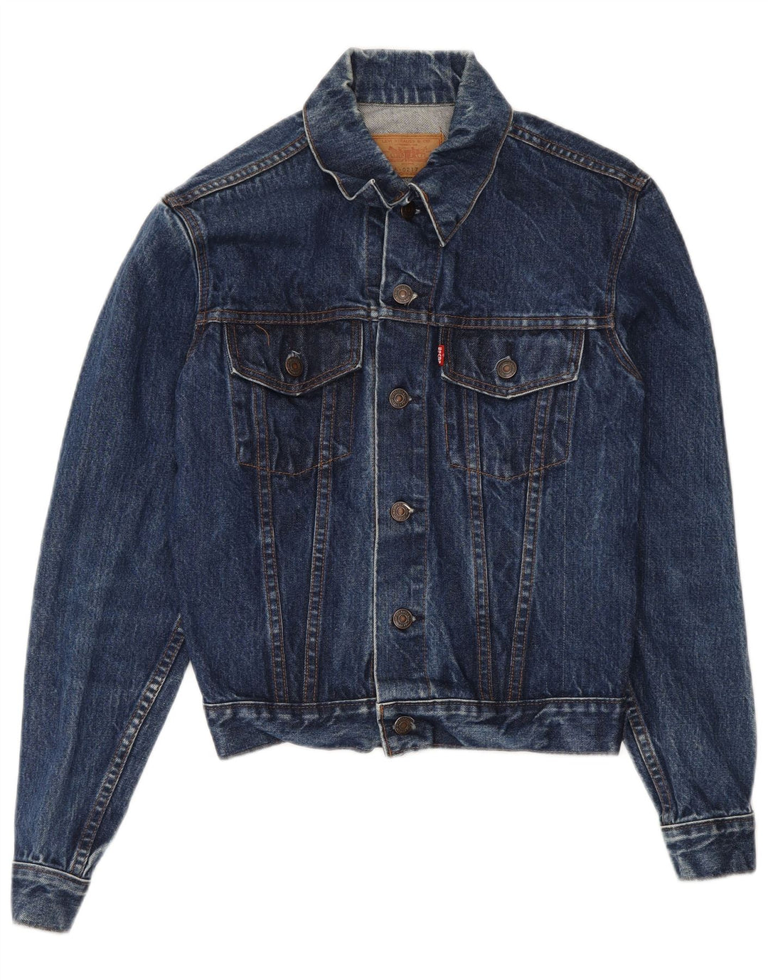 LEVI'S Veste en Jean Femme EU 36 Petit Bleu