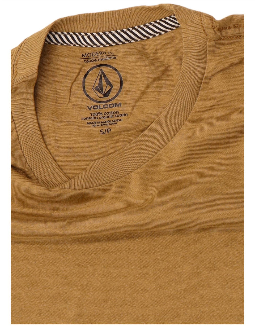 Volcom T-shirt coupe moderne pour hommes, petit coton beige