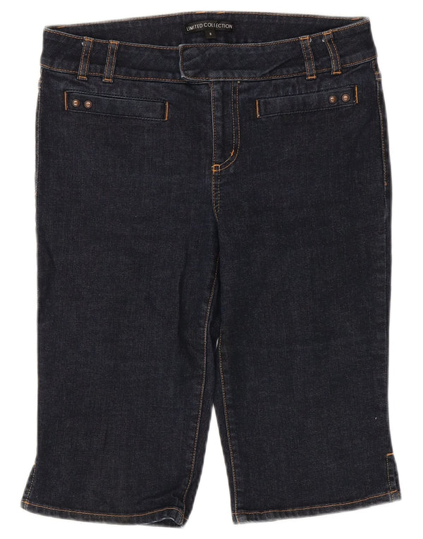 Marks & Spencer Bermuda en jean pour femme UK 8 Small W30 Bleu marine Coton
