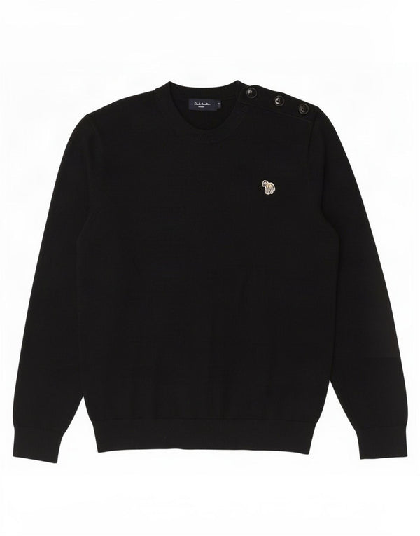 Paul Smith Pull à col rond pour homme en coton noir Large