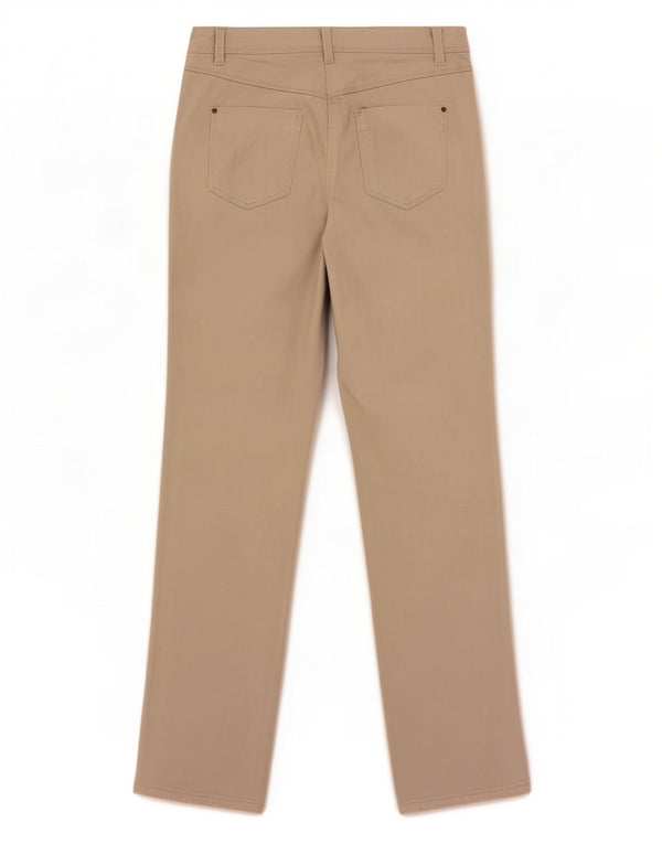 M&Co Jean droit pour femme UK 10 Small W28 L29 Coton beige