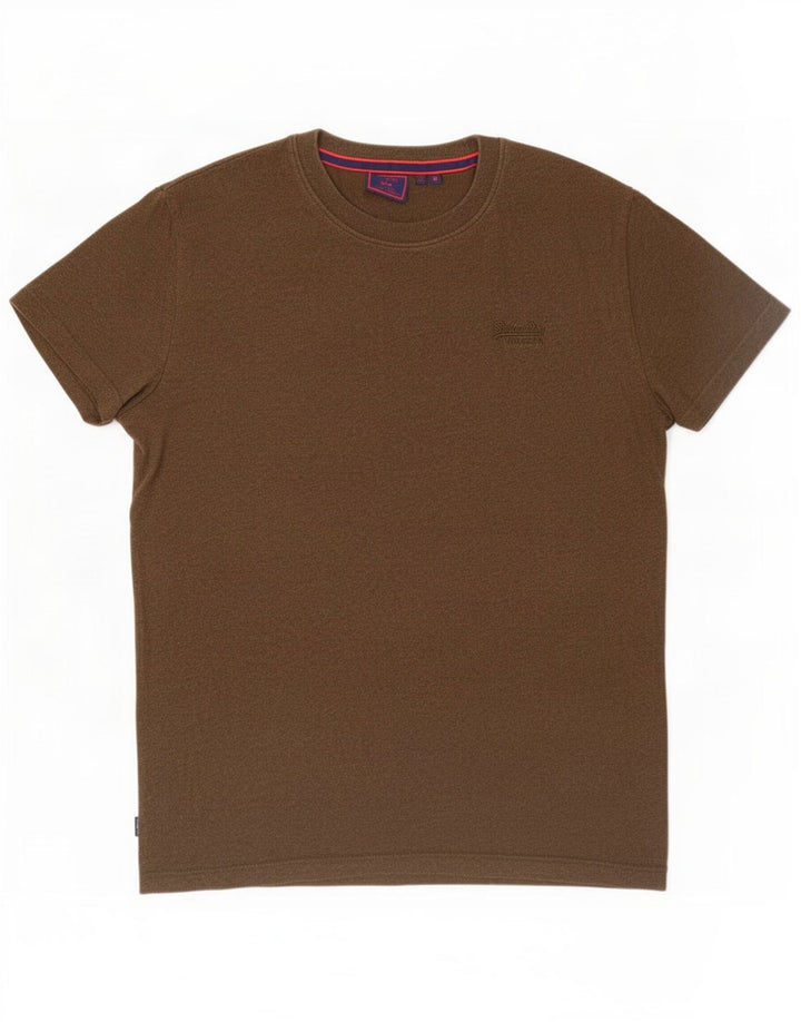 Superdry T-Shirt Homme Kaki Moyen Coton