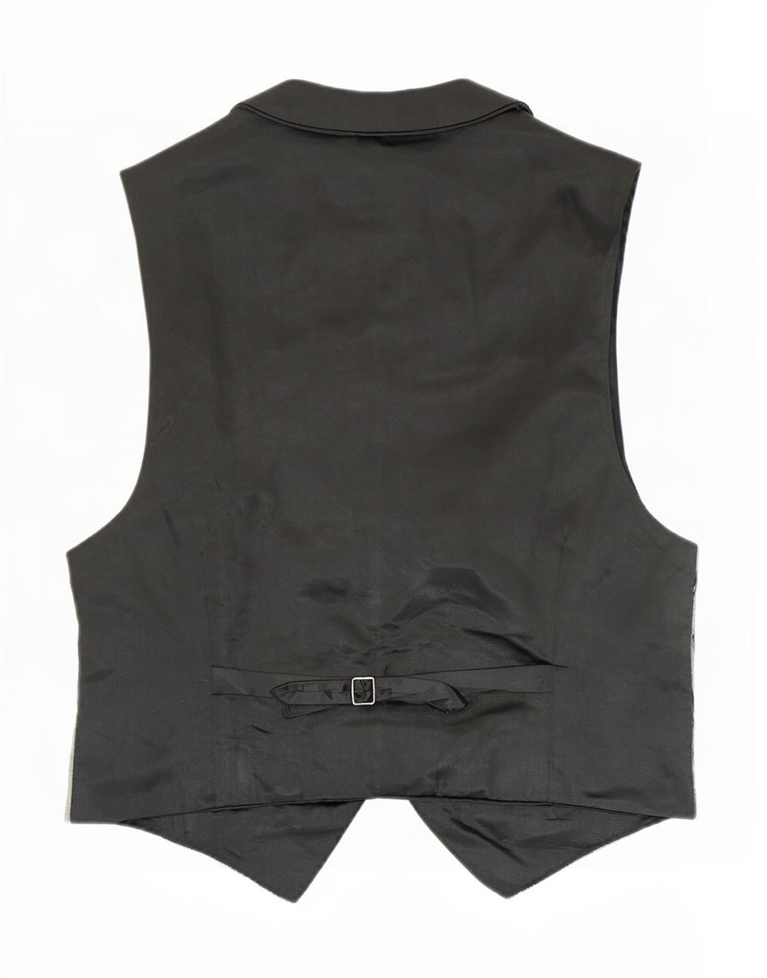 Gilet vintage à motif abstrait pour homme, petite rayonne grise