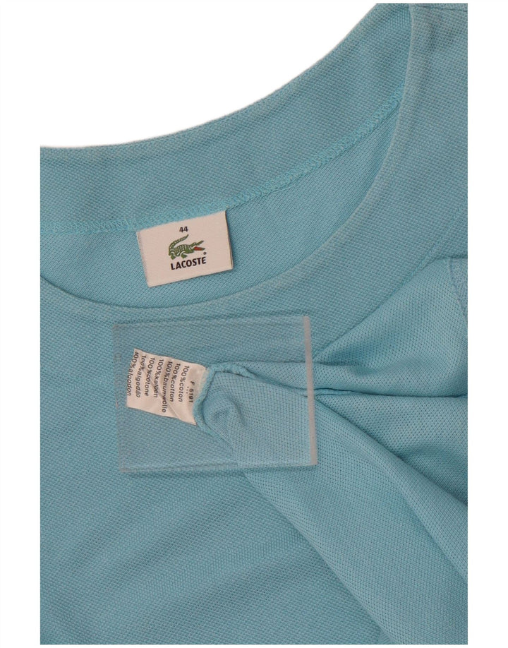 Lacoste T-Shirt Femme Top Taille 44 Grand Bleu Coton