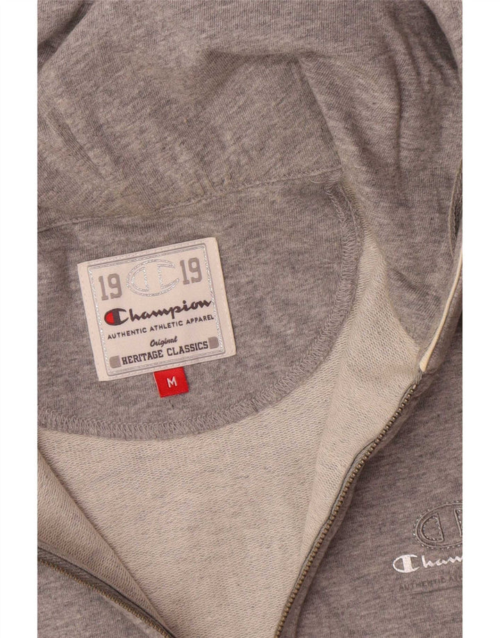 Champion Pull à capuche zippé Heritage Classics pour femme UK 14 Gris moyen