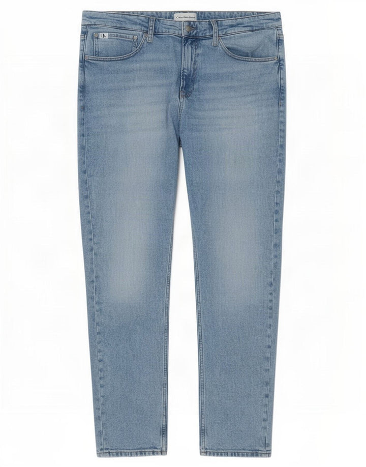 Calvin Klein Jean Slim Homme W38 L32 Bleu Coton