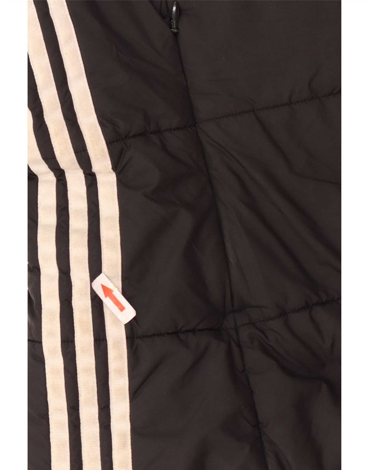 Adidas Veste rembourrée à capuche pour femme UK 14 Noir moyen