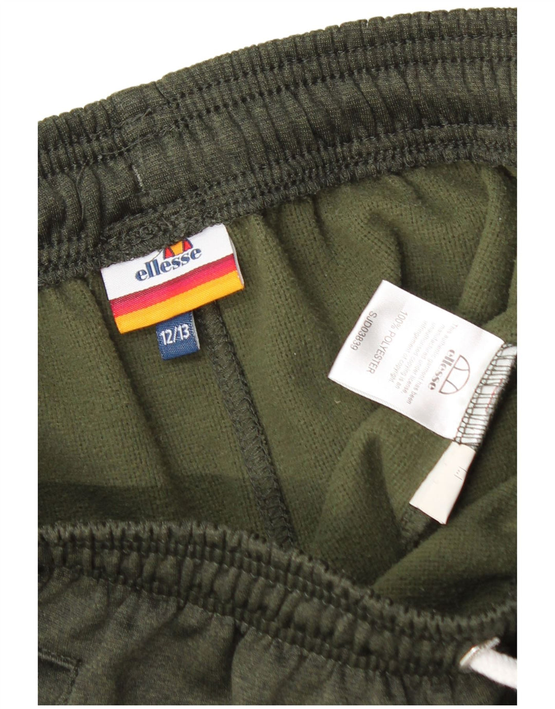Ellesse Short de sport garçon 12-13 ans Kaki Polyester