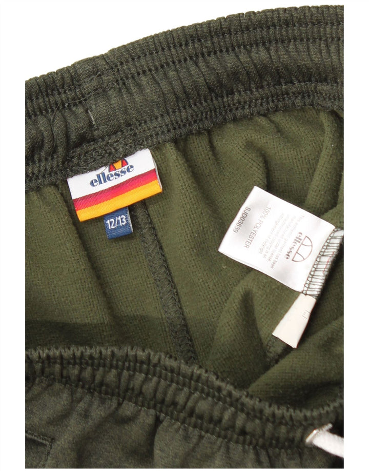 Ellesse Short de sport garçon 12-13 ans Kaki Polyester