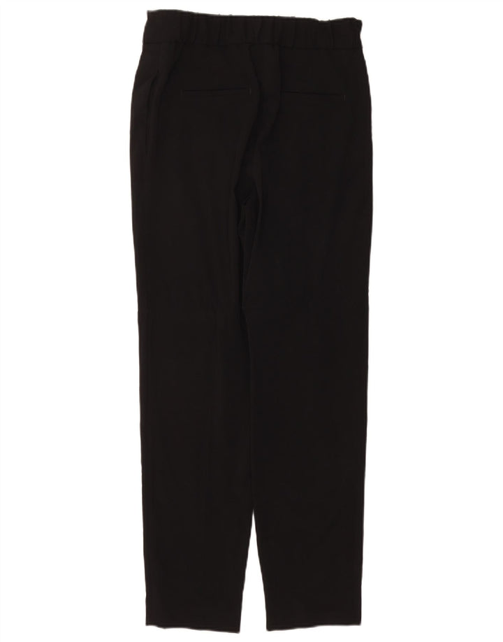 MASSIMO DUTTI Pantalon décontracté taille haute pour femme EU 36 XS W26 L27 Noir