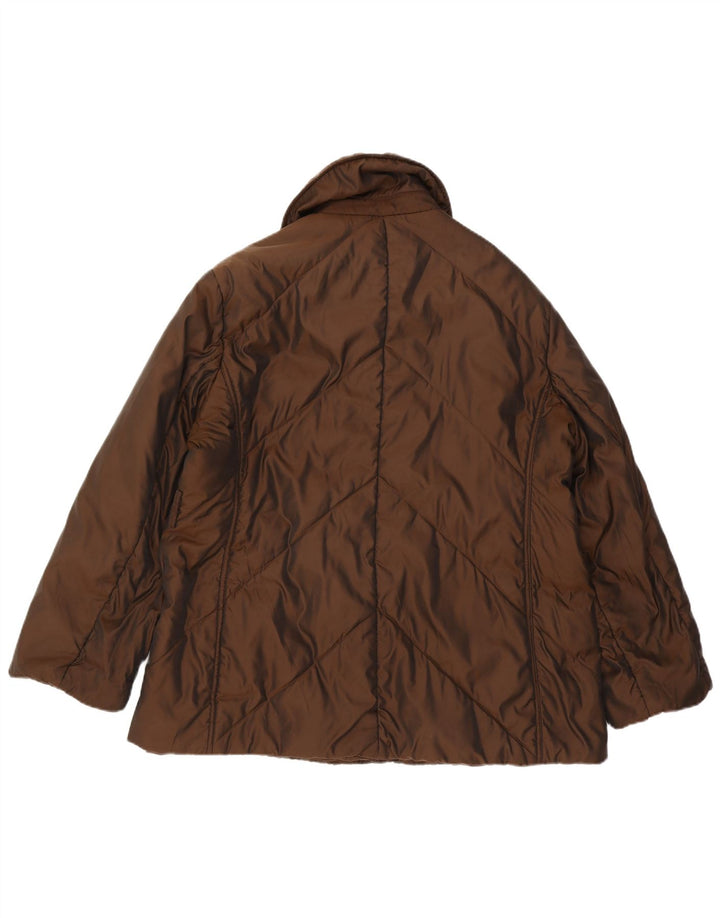 ELENA MIRO Veste matelassée pour femme UK 18 XL Marron Polyester