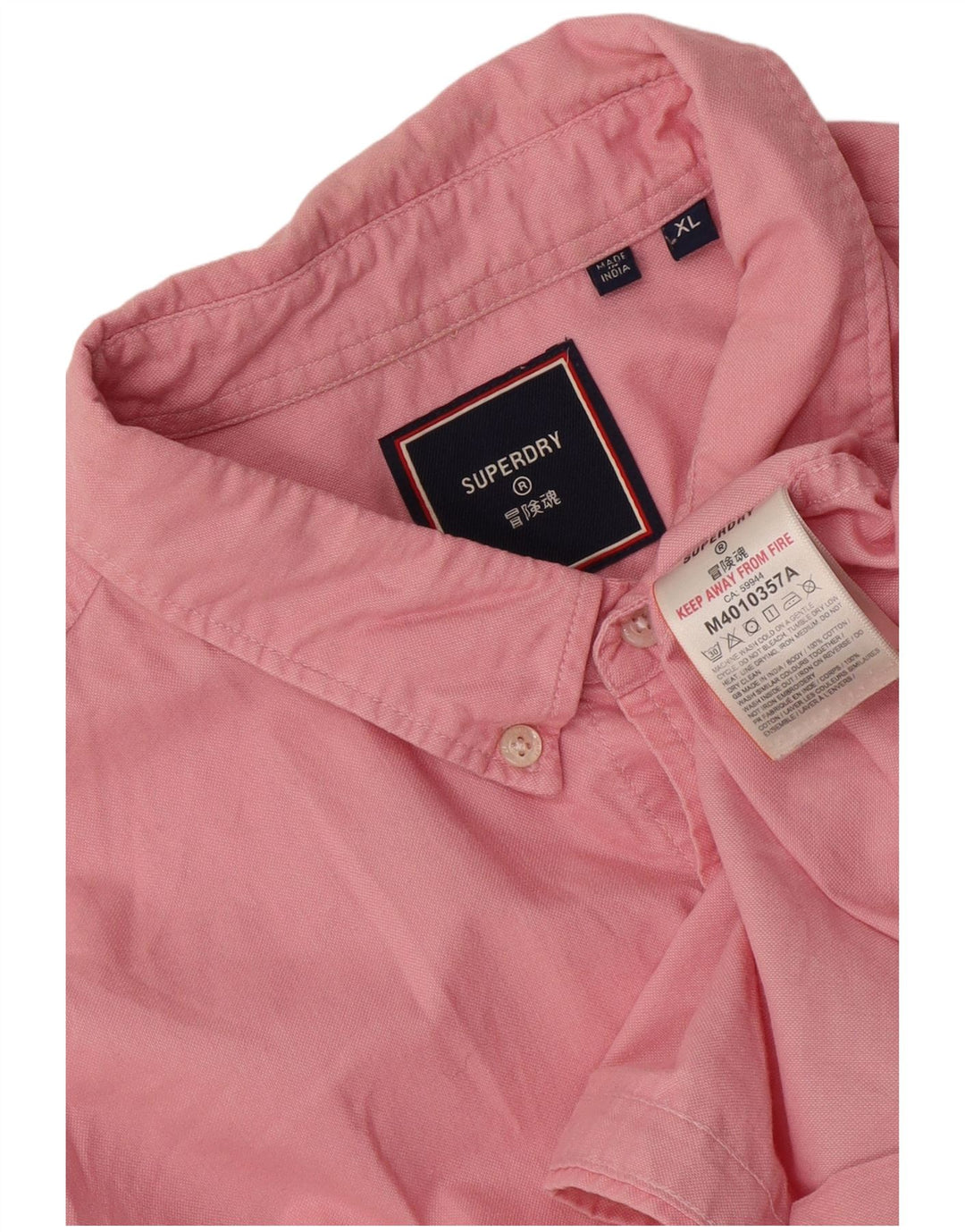 Superdry Chemise Homme XL Coton Rose