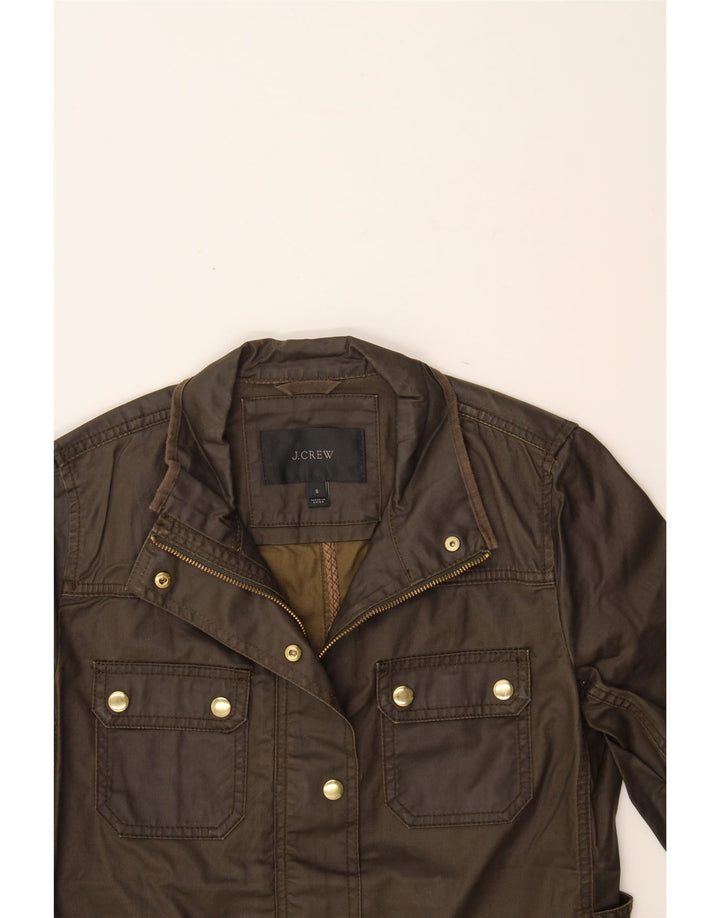 J. CREW Veste utilitaire pour femme UK 10 Petit coton marron