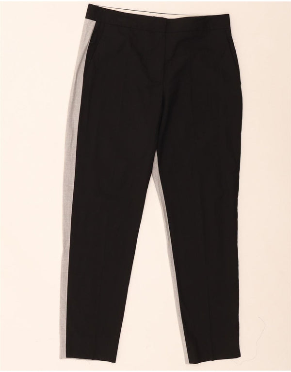French Connection Pantalon Chino Femme UK 10 Small W28 L27 Noir