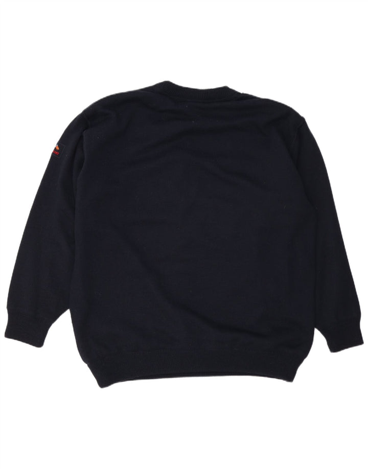WHISPER Pull à col rond pour homme Yachting XL Bleu marine Polyester