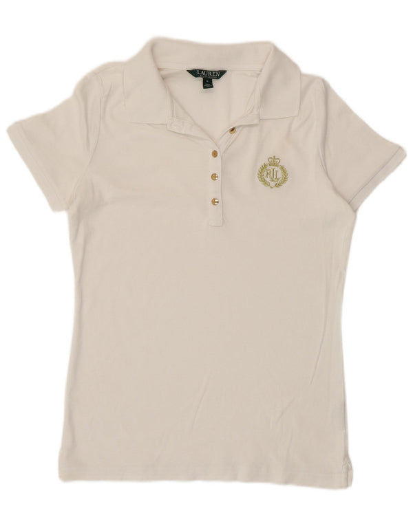 Polo Ralph Lauren Femme UK 12 Blanc Moyen