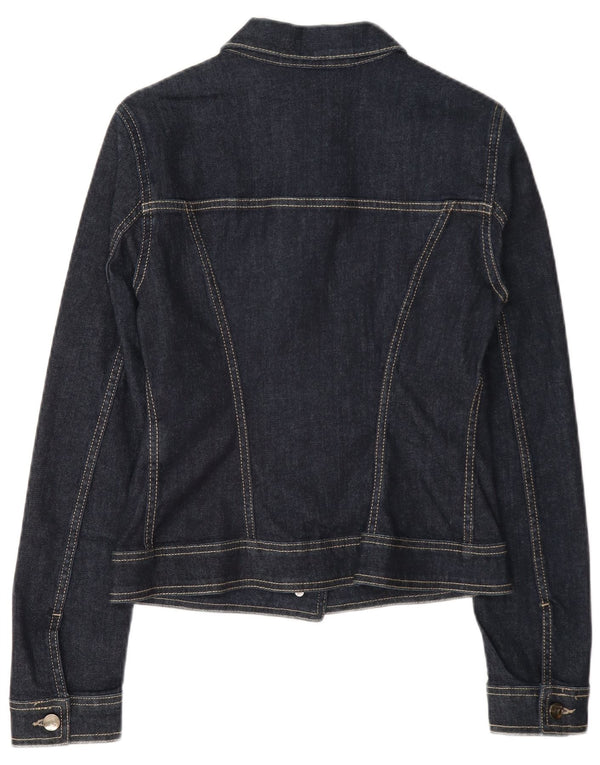 Liu Jo Veste en jean pour femme UK 12 Bleu marine moyen Coton