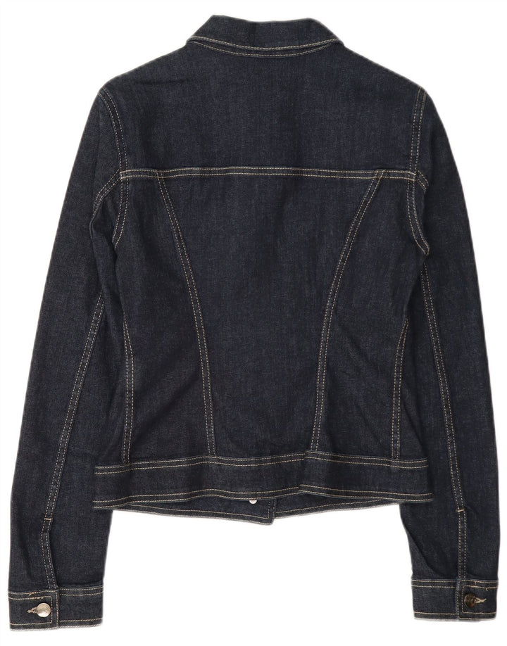 Liu Jo Veste en jean pour femme UK 12 Bleu marine moyen Coton