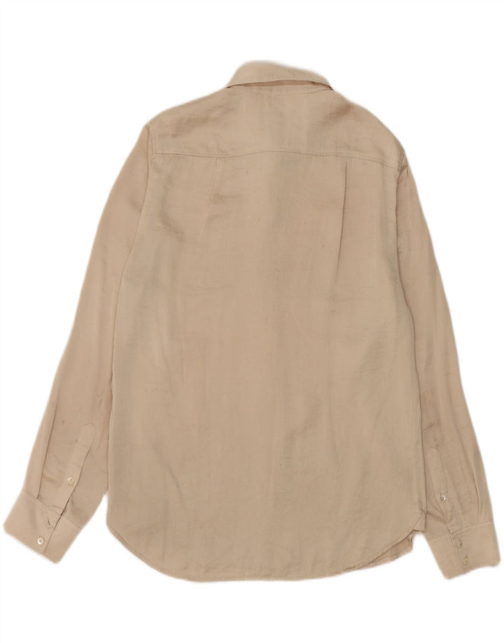 Chemise Femme Jigsaw UK 12 Polyester Beige Moyen