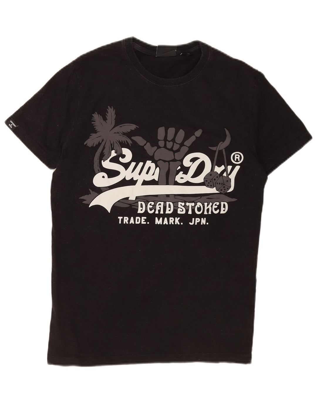 Superdry T-Shirt Graphique Homme Petit Noir