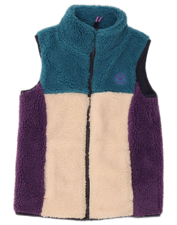 Fat Face Gilet Polaire Fille 9-10 ans Multicolore Colourblock Polyester