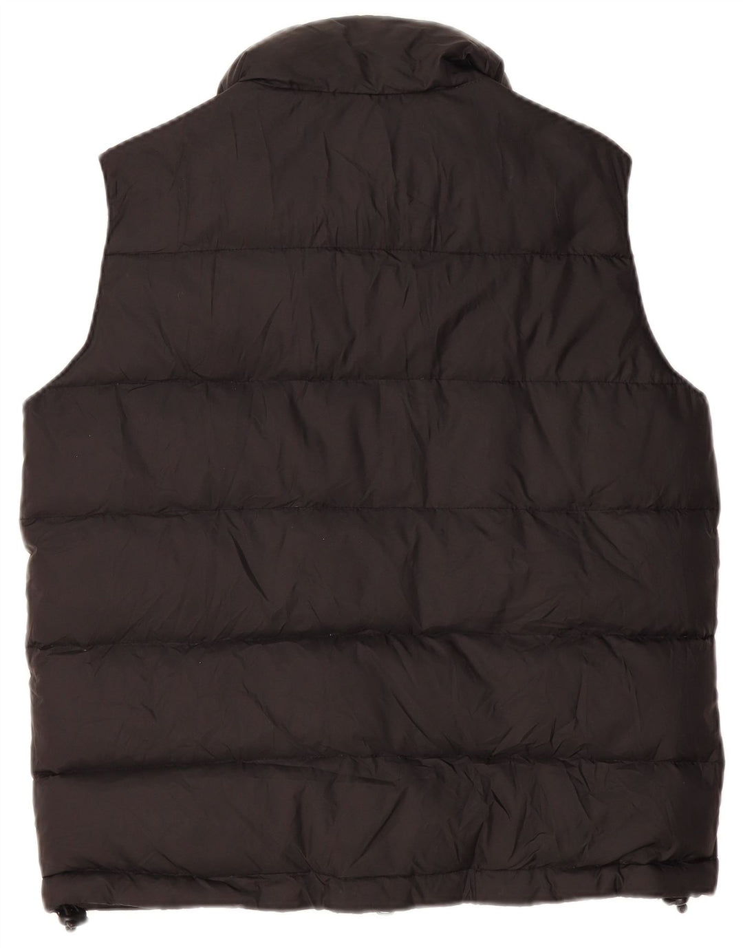 gilet rembourré vintage pour hommes petit nylon noir