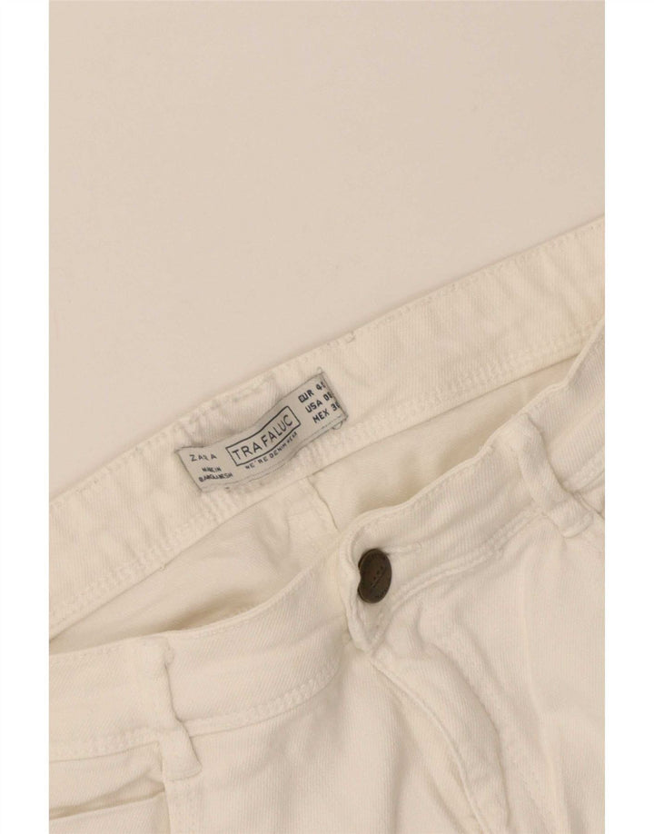 Zara Femme Trafaluc Slim Jean EU 40 Moyen W30 L30 Blanc