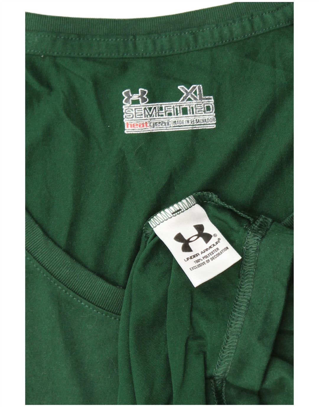 UNDER ARMOUR T-shirt Heat Gear pour femme UK 18 XL Vert Polyester