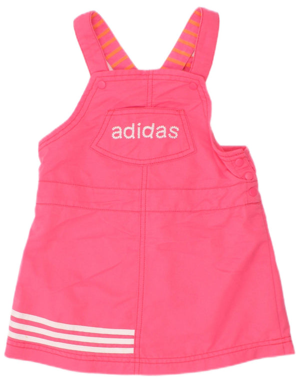 Adidas Robe Salopette Graphique Fille 2-3 Ans Rose Polyester