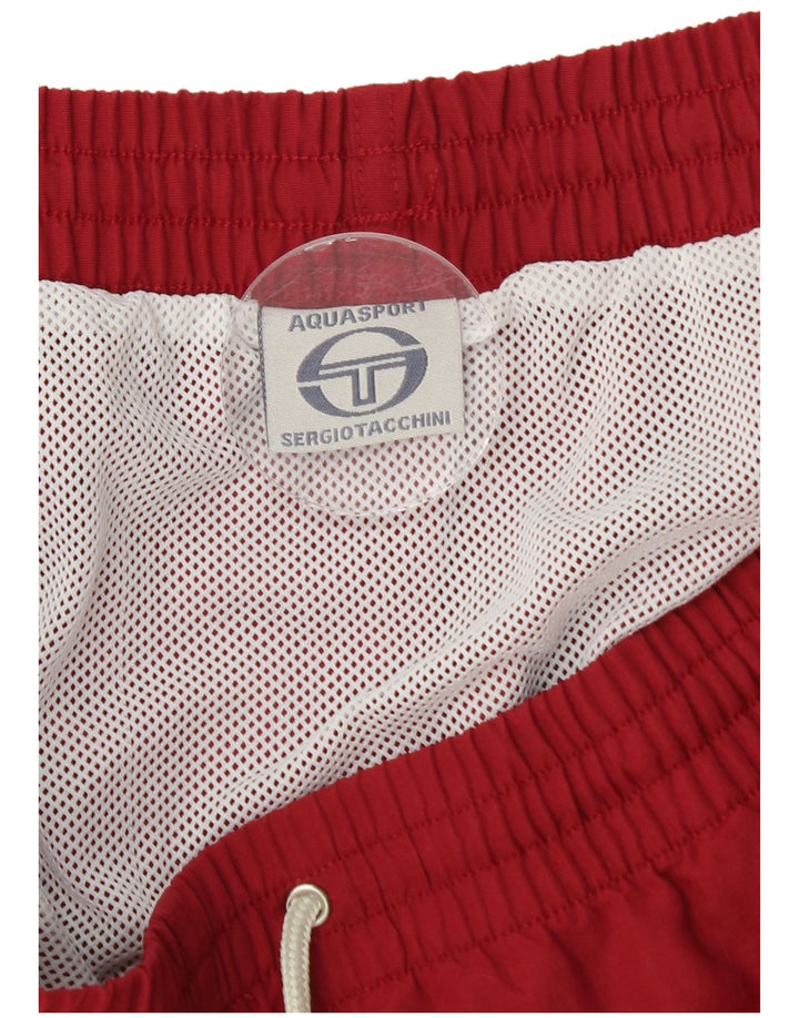 Sergio Tacchini Short de Bain Homme 2XL Rouge Colorblock Polyamide