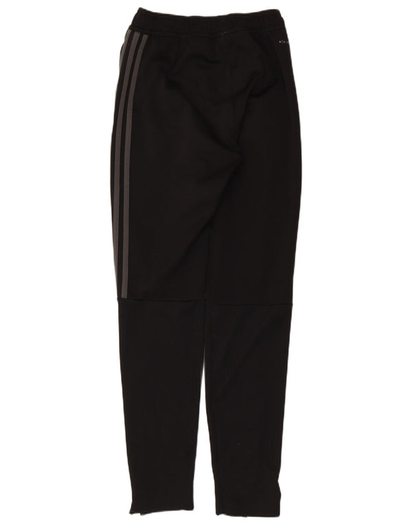 Adidas Womens Climalite Tracksuit Trousers UK 4 XS Black Polyester