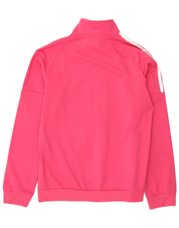 Adidas Womens Tracksuit Top Jacket UK 12/14 Medium Pink Polyester Sports