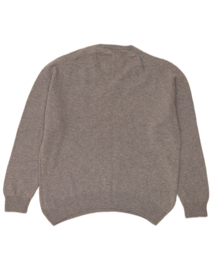 Marks & Spencer Pull à col en V Blue Harbour pour femme UK 14 Gris moyen