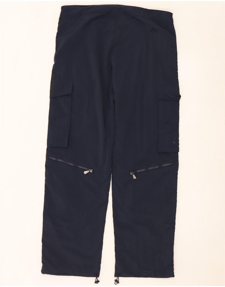ADIDAS Pantalon cargo droit pour homme Petit nylon bleu marine
